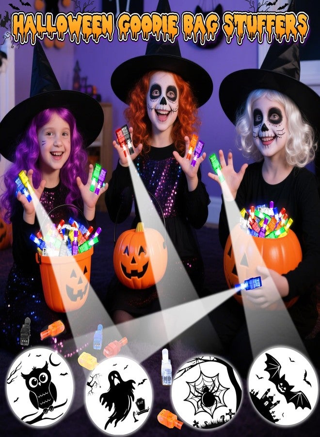 Bamamon 40 Pcs Halloween Party Favors Finger Lights for Kids, Halloween Light Up Toys Bulk Glow in the Dark Halloween Treats Non Candy Goodie Bag Fillers Basket Stuffers Classroom Prizes Trick or Treat Gift - Image 4